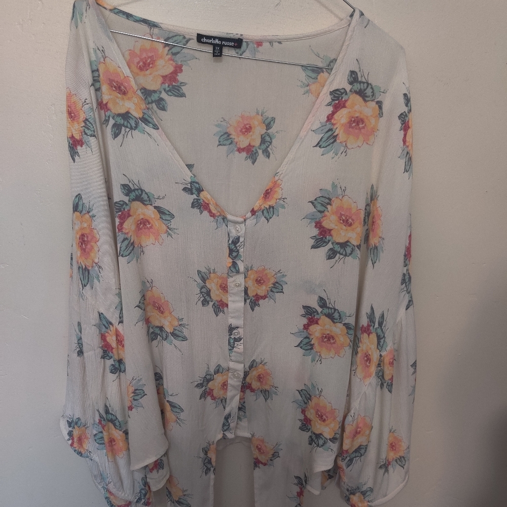 Women blouse flowers